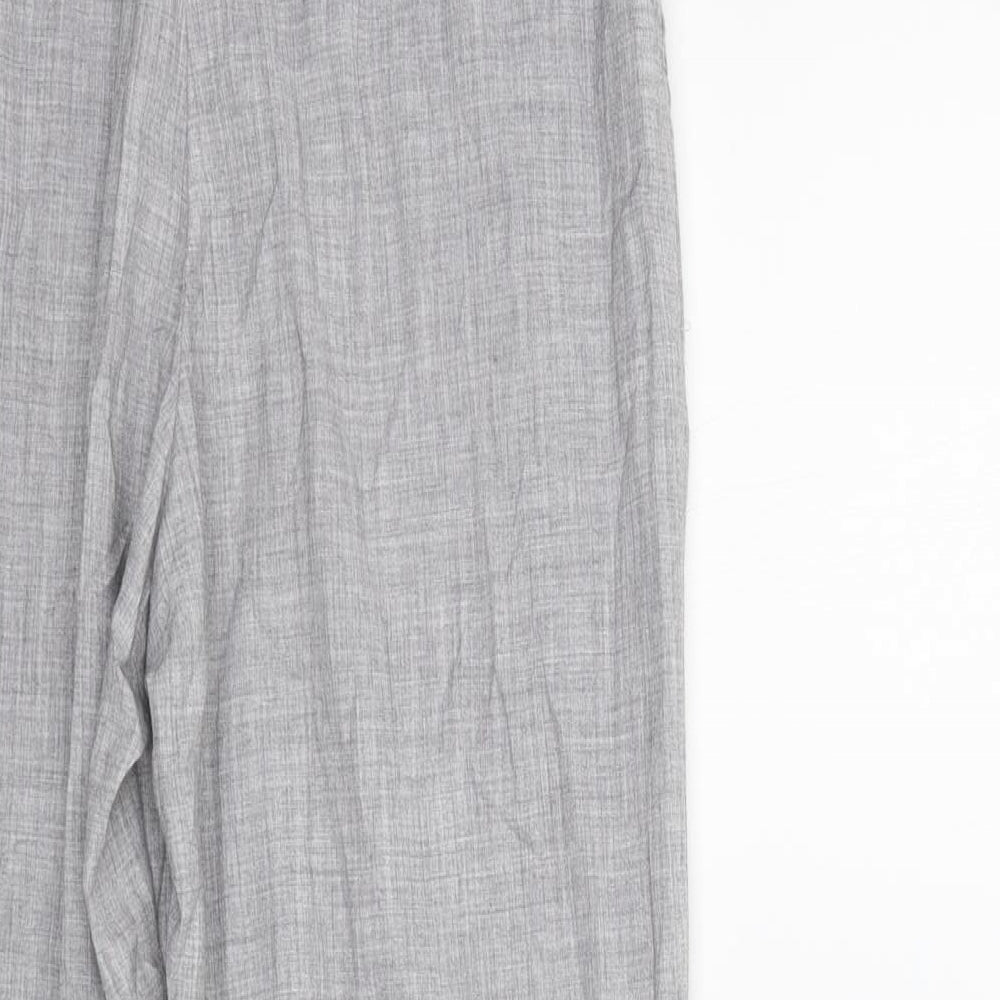 H&M Womens Grey Trousers Size 8 L26 in
