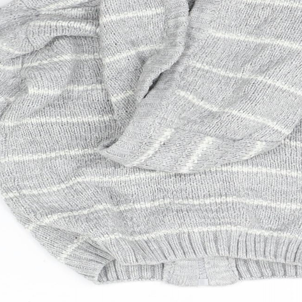 Nutmeg Boys Grey Striped Jacket Coat Size 2-3 Years