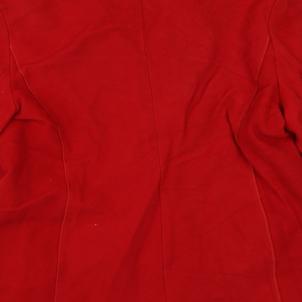 Preworn Womens Red Overcoat Coat Size 20