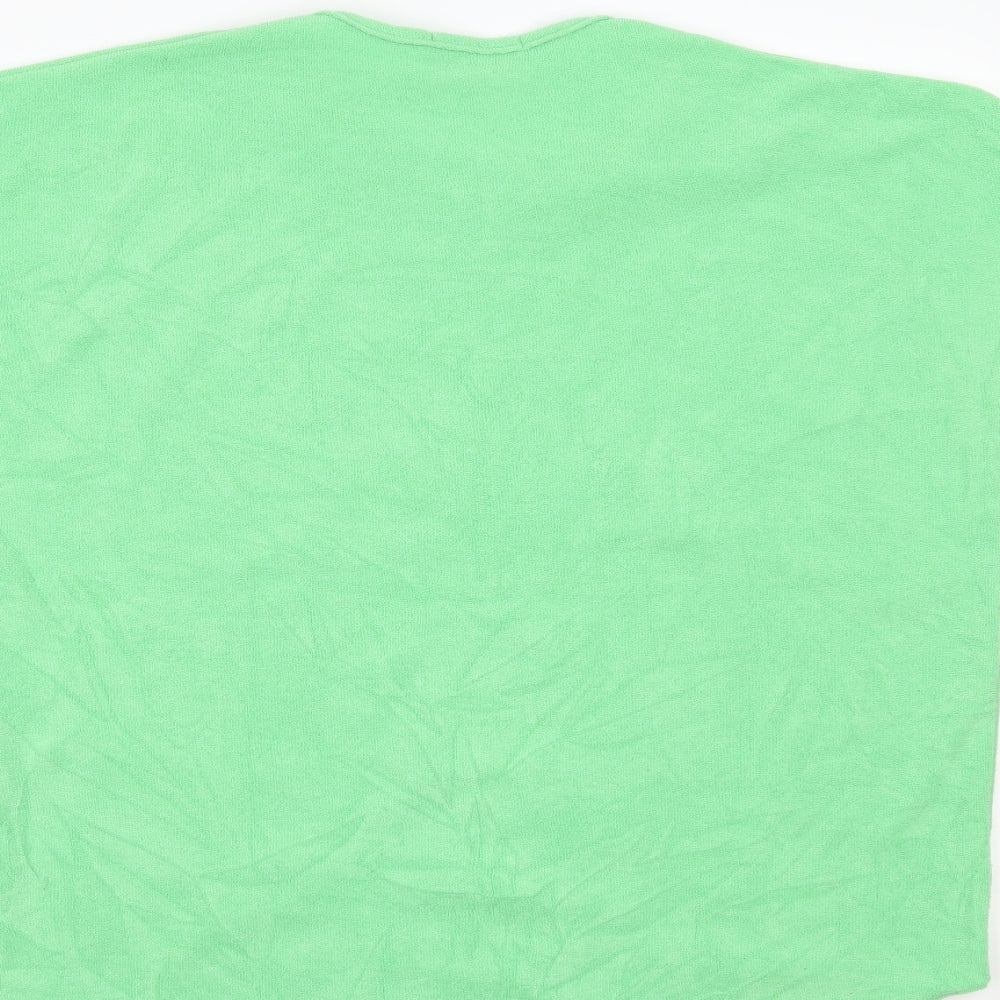 love pink lily Womens Green Basic T-Shirt Size M