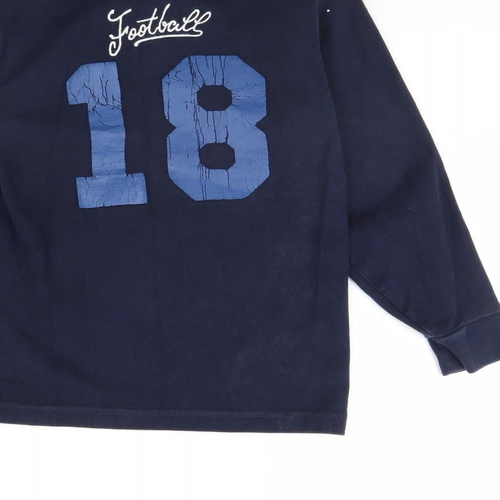 Gap Boys Blue Henley Jumper Size 7 Years
