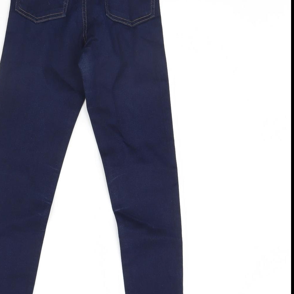 M&S Womens Blue Denim Jegging Jeans Size 6 L28 in