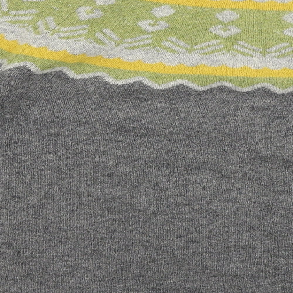 Kew 159 Womens Grey Geometric Cardigan Jumper Size 12