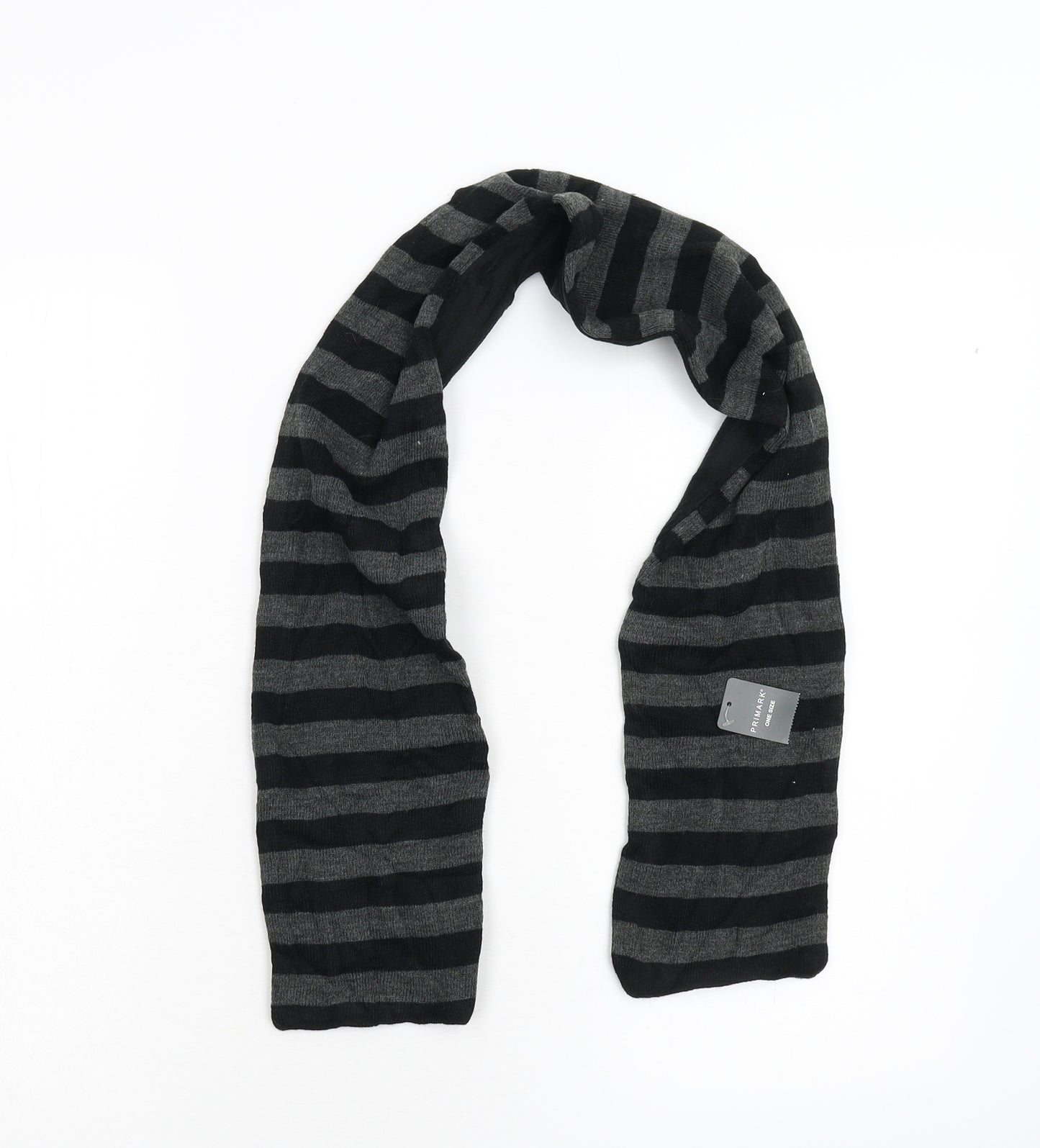 Primark Boys Grey Striped Scarf One Size