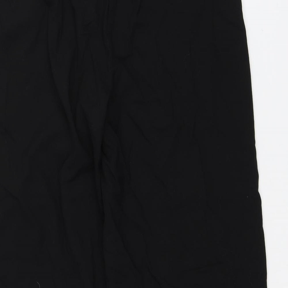 M&S Womens Black Trousers Size 12 L28 in
