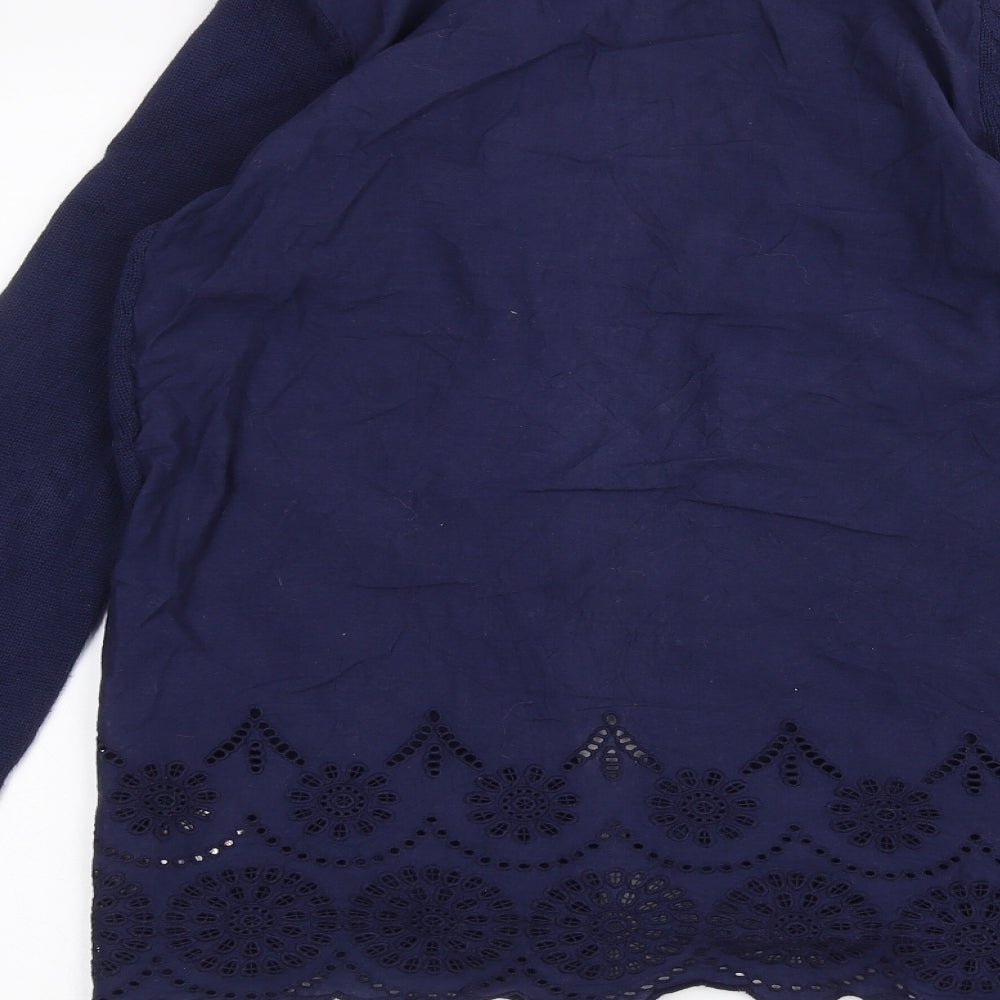 Marks and Spencer Womens Blue Cardigan Jumper Size 8