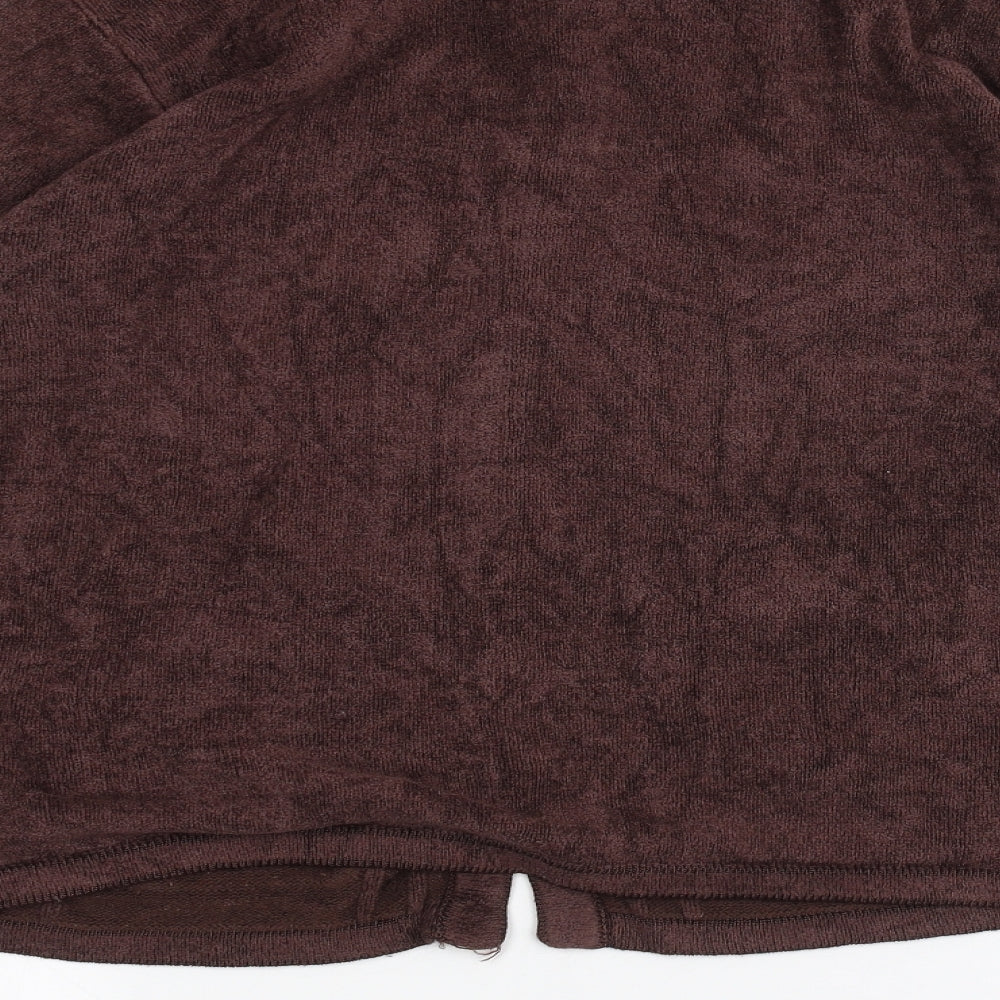 elizabeth scott Womens Brown Jacket Size L