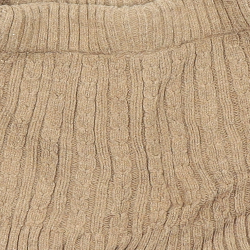 Preworn Brown Mini Skirt Size 9-12 Months