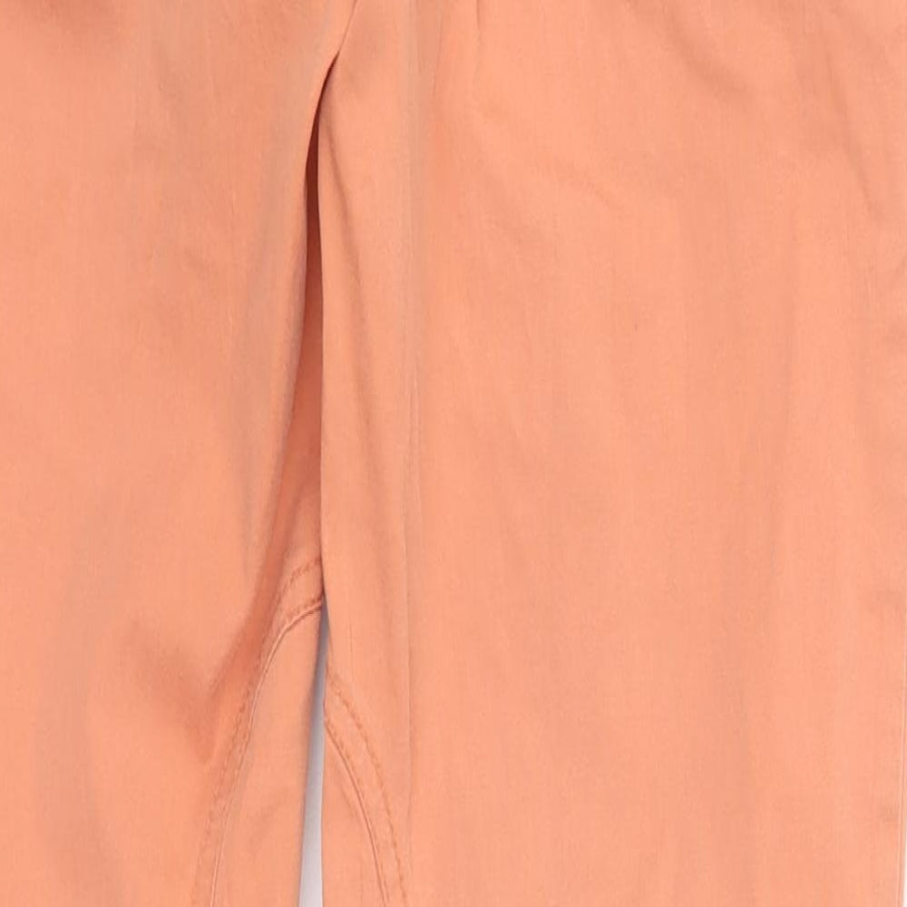Royal Chicks Womens Orange Trousers Size S L28 in