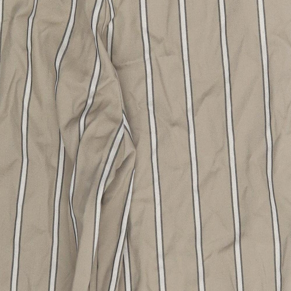 ASOS Womens Beige Striped Chino Trousers Size 30 in L30 in