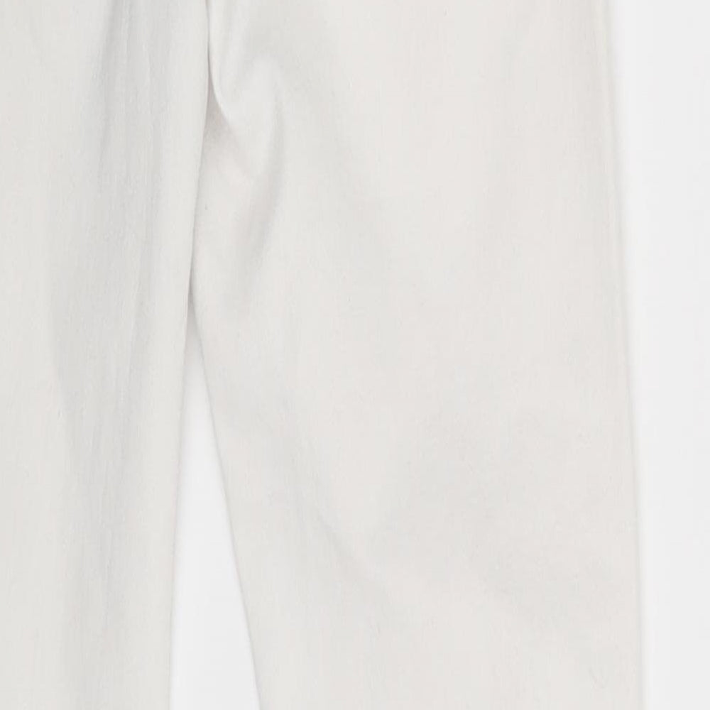 Denim & Co. Womens White Denim Jegging Leggings Size 6 L27 in