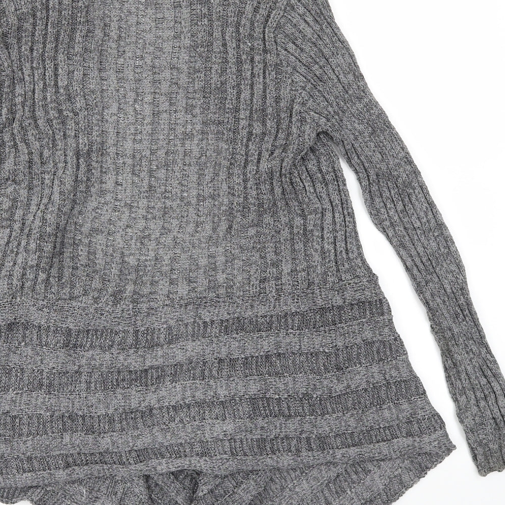 BM Womens Grey Cardigan Jumper Size S