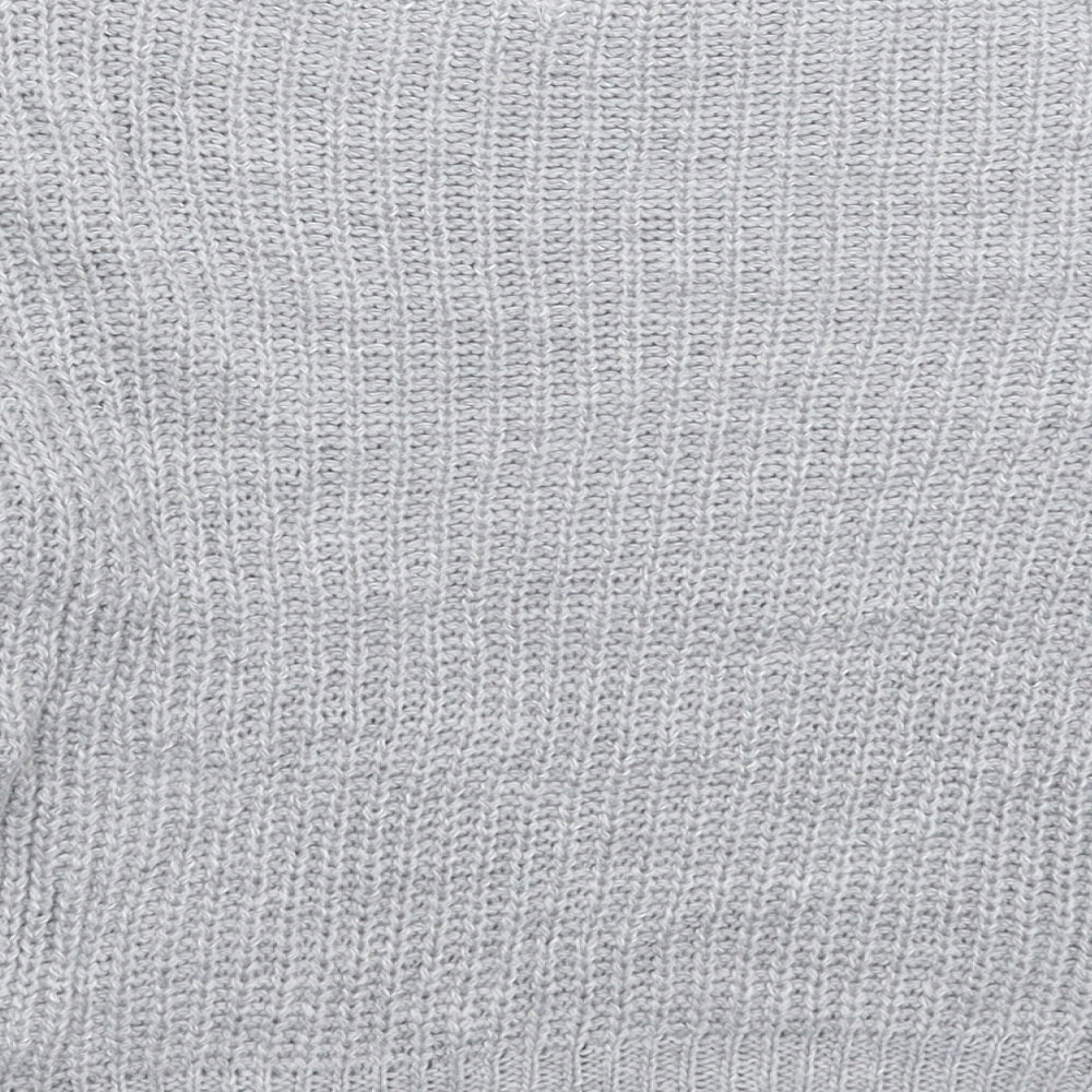 Misspap Womens Grey Knit Pullover Jumper Size M