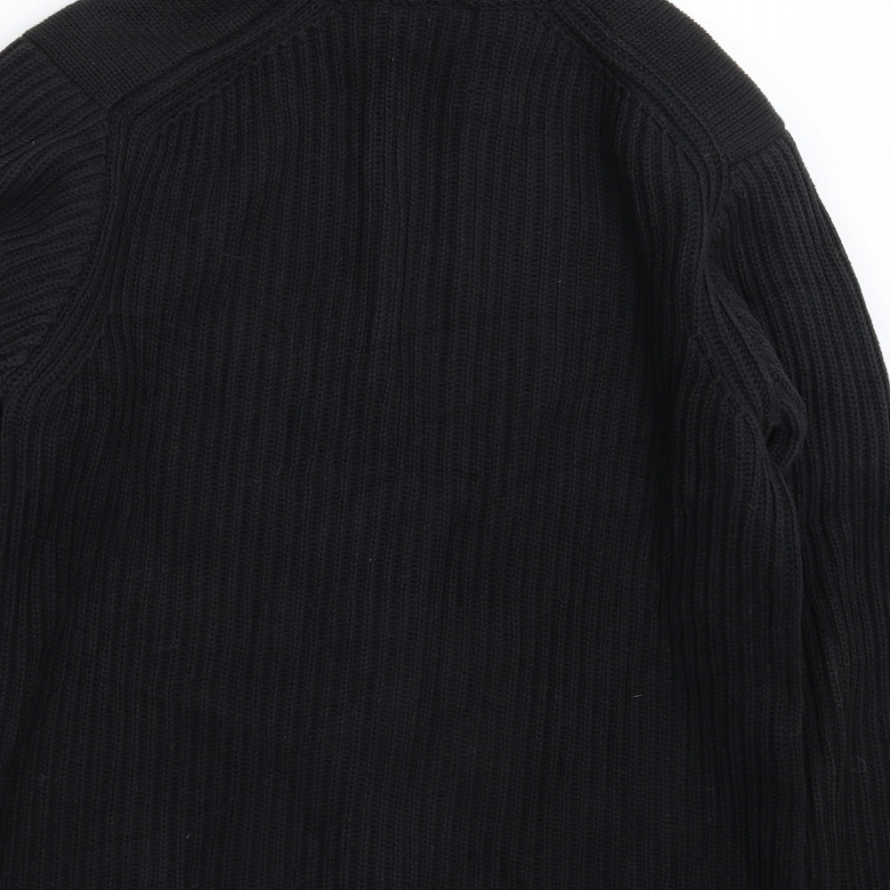Full Circle Womens Black Knit Jacket Coatigan Size L