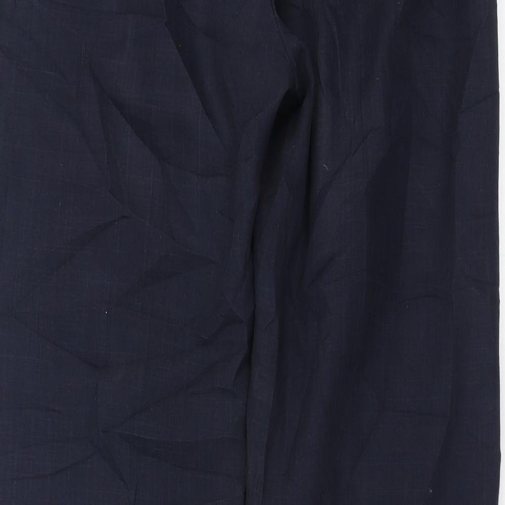 BAY Womens Blue Trousers Size 12 L29 in