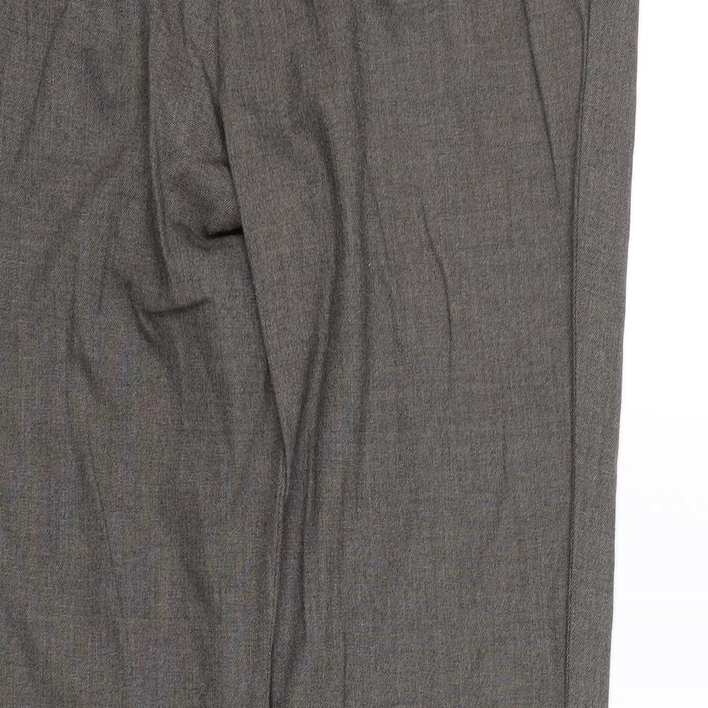 M&S Womens Brown Trousers Size 12 L26 in