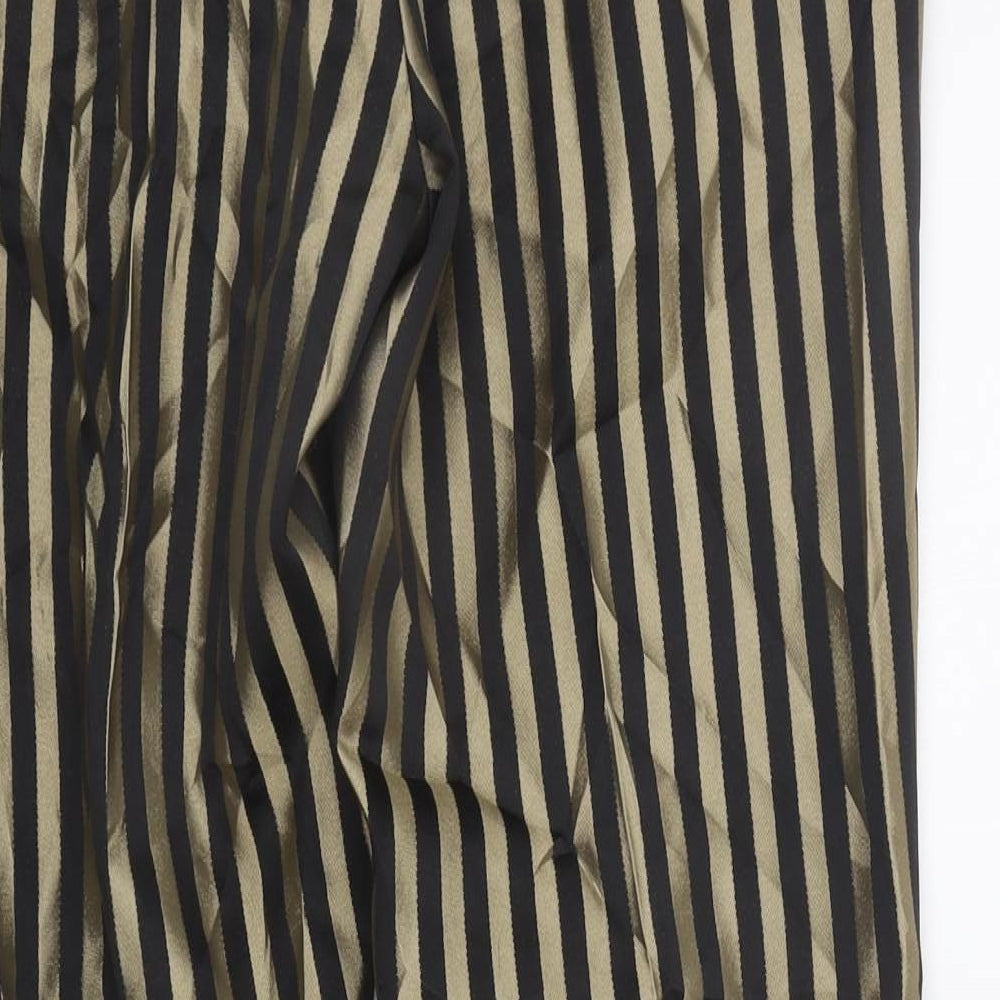 Noak Womens Black Striped Trousers Size 32 in L32 in