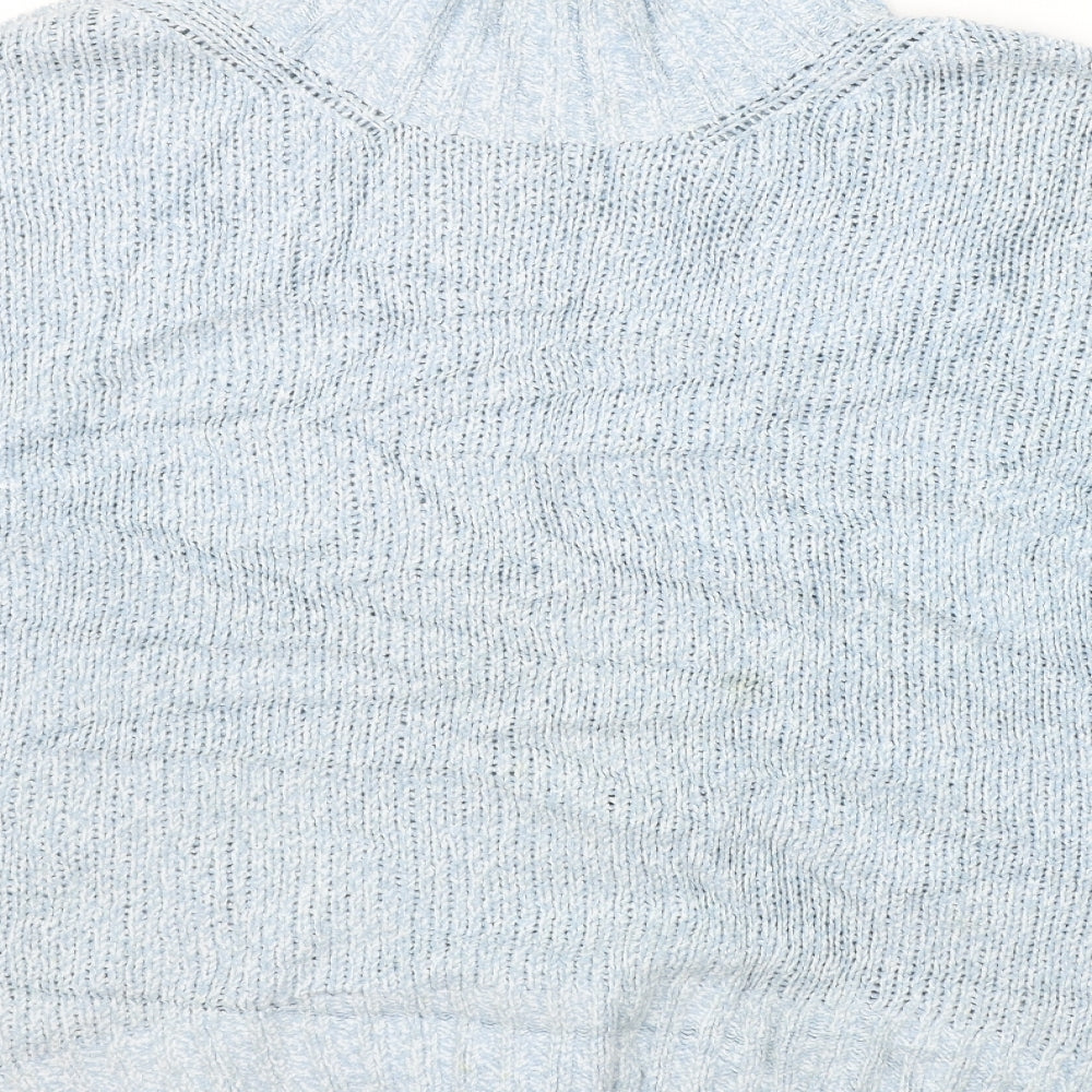 Marks and Spencer Womens Blue Henley Jumper Size S