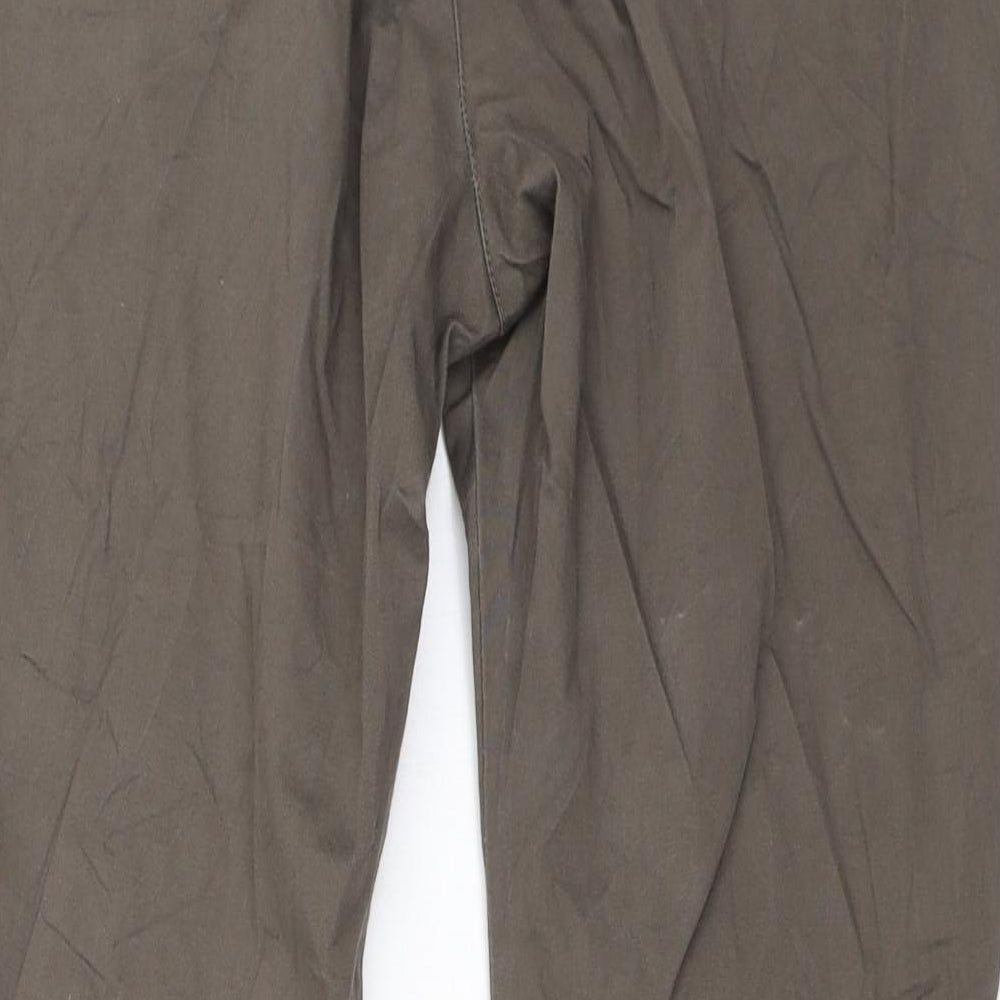 H&M Womens Green Cargo Trousers Size 40 L27.5 in