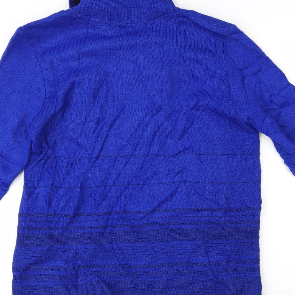Envy Womens Blue Pullover Jumper Size M