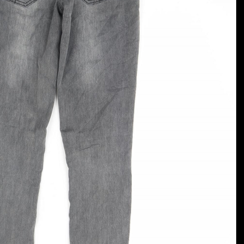 House Womens Grey Denim Skinny Jeans Size M L30 in
