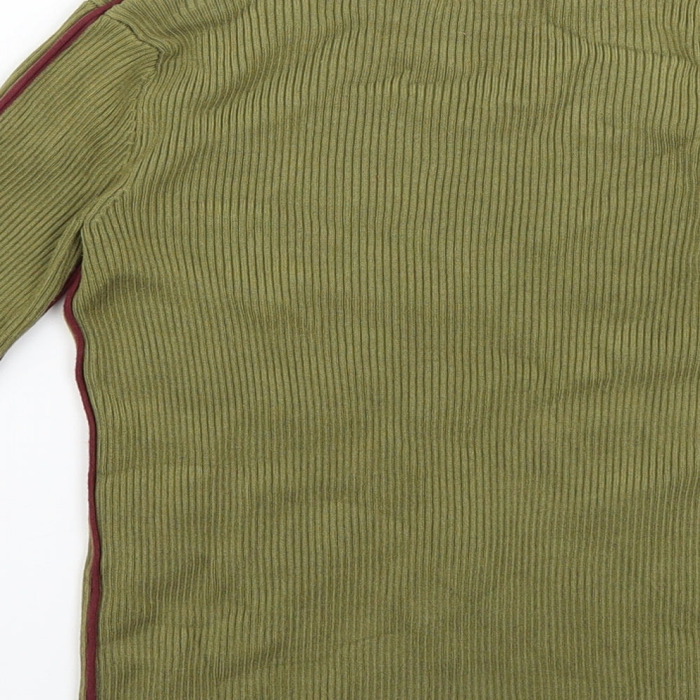 Zara Womens Green Knit Pullover Jumper Size 6