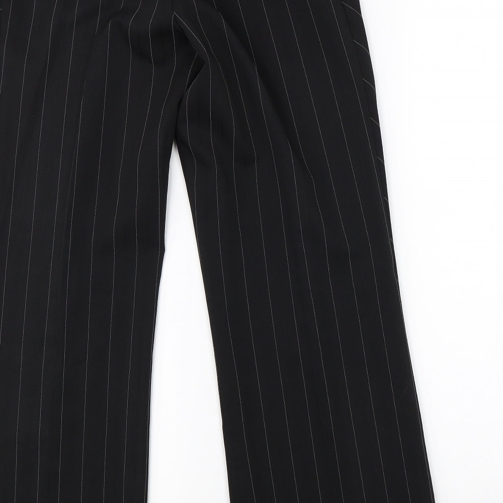 Atmosphere Womens Black Striped Dress Pants Trousers Size 12 L28 in