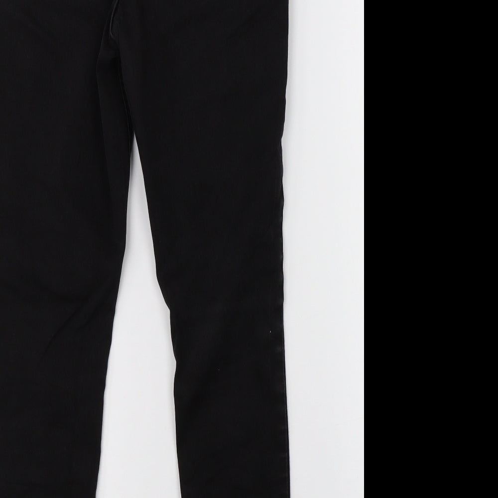 M&S Womens Black Denim Skinny Jeans Size 8 L24 in