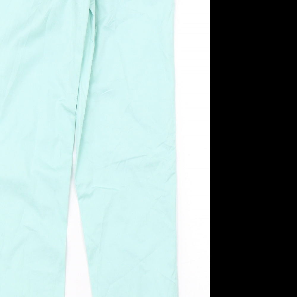 VERO MODA Womens Green Straight Jeans Size 12 L28 in