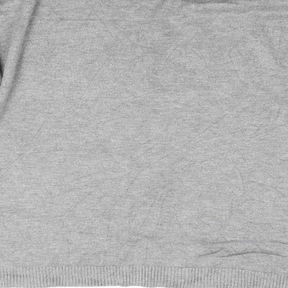 Belcci Womens Grey Knit Pullover Jumper Size L