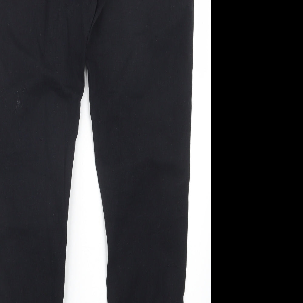 Denim Co. Womens Black Denim Straight Jeans Size 14 L29.5 in