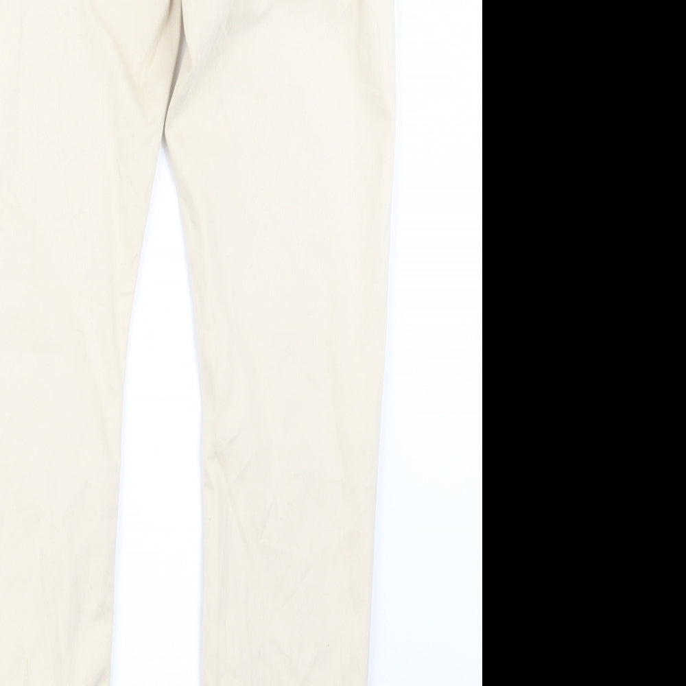 Preworn Womens Beige Straight Jeans Size 31 in L29 in