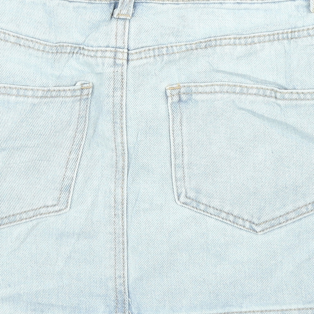 FOREVER 21 Womens Blue Denim A-Line Skirt Size S
