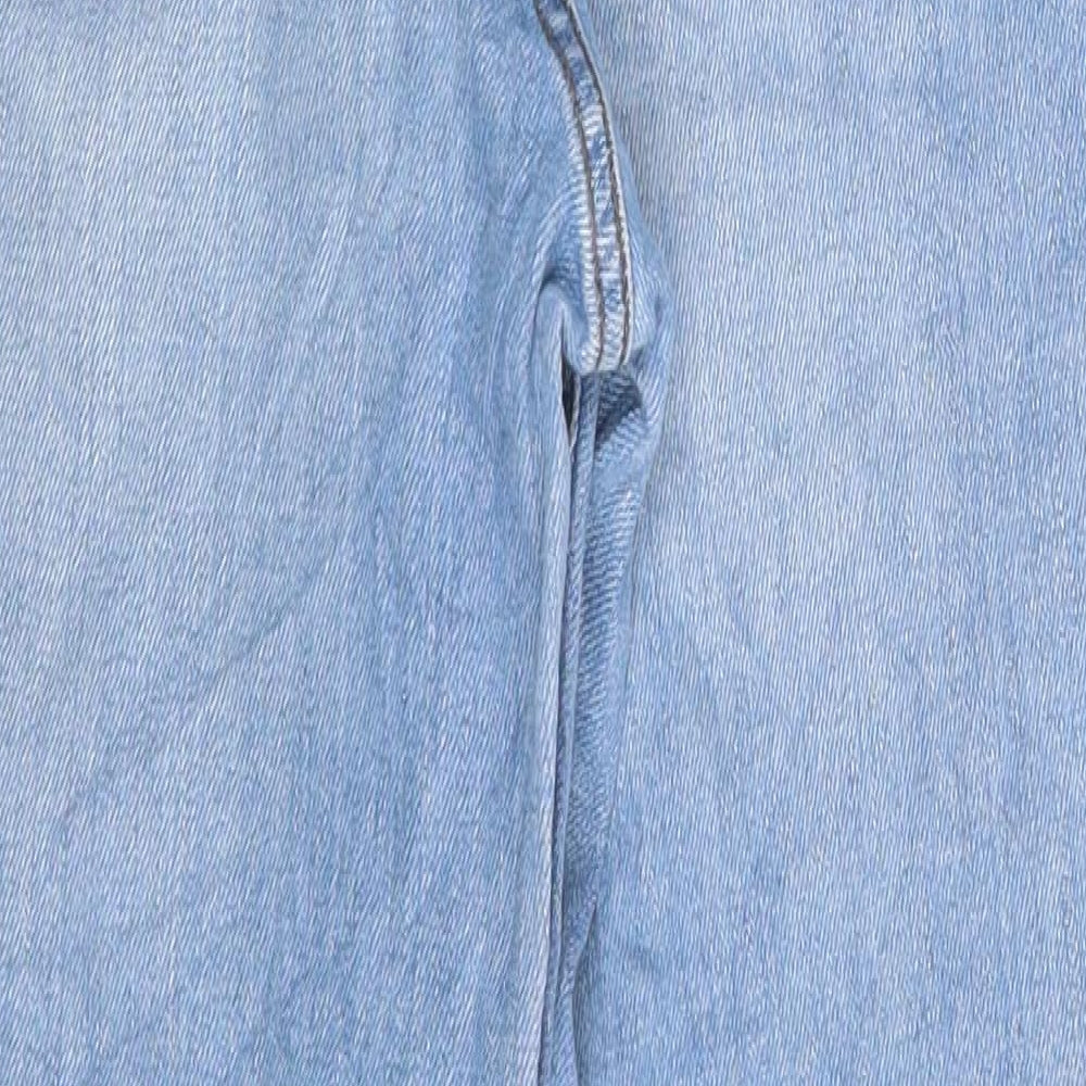 ASOS Womens Blue Denim Straight Jeans Size 28 in L32 in