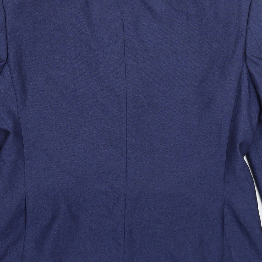 Burton Mens Blue Jacket Suit Jacket Size 38