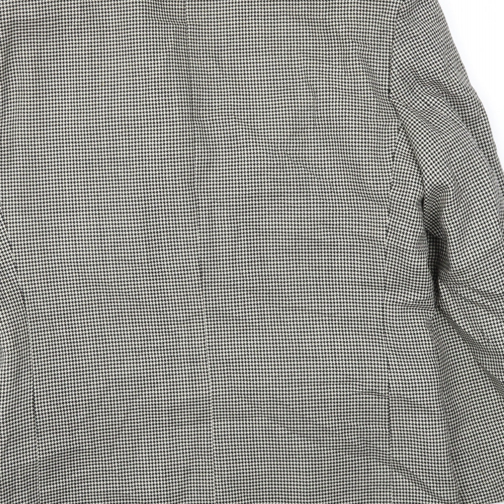 HAREWOOD Mens Brown Check Jacket Blazer Size 40