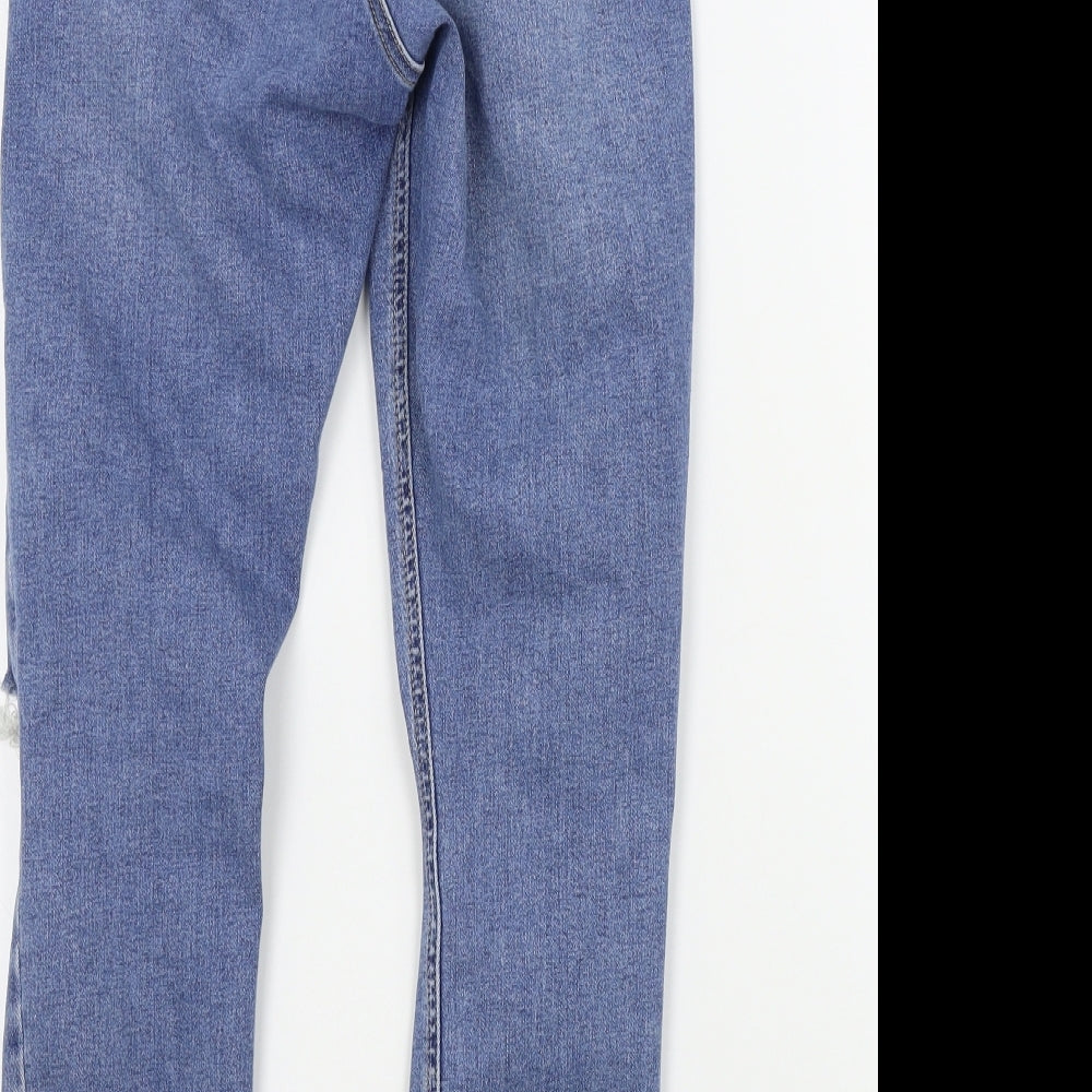 Topshop Womens Blue Skinny Jeans Size 26 in L28 in