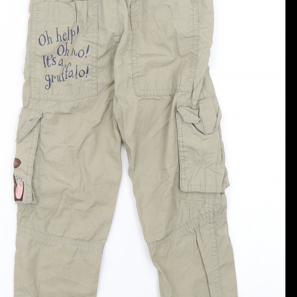 TU Boys Brown Cargo Trousers Size 3-4 Years - THE GRUFFALO
