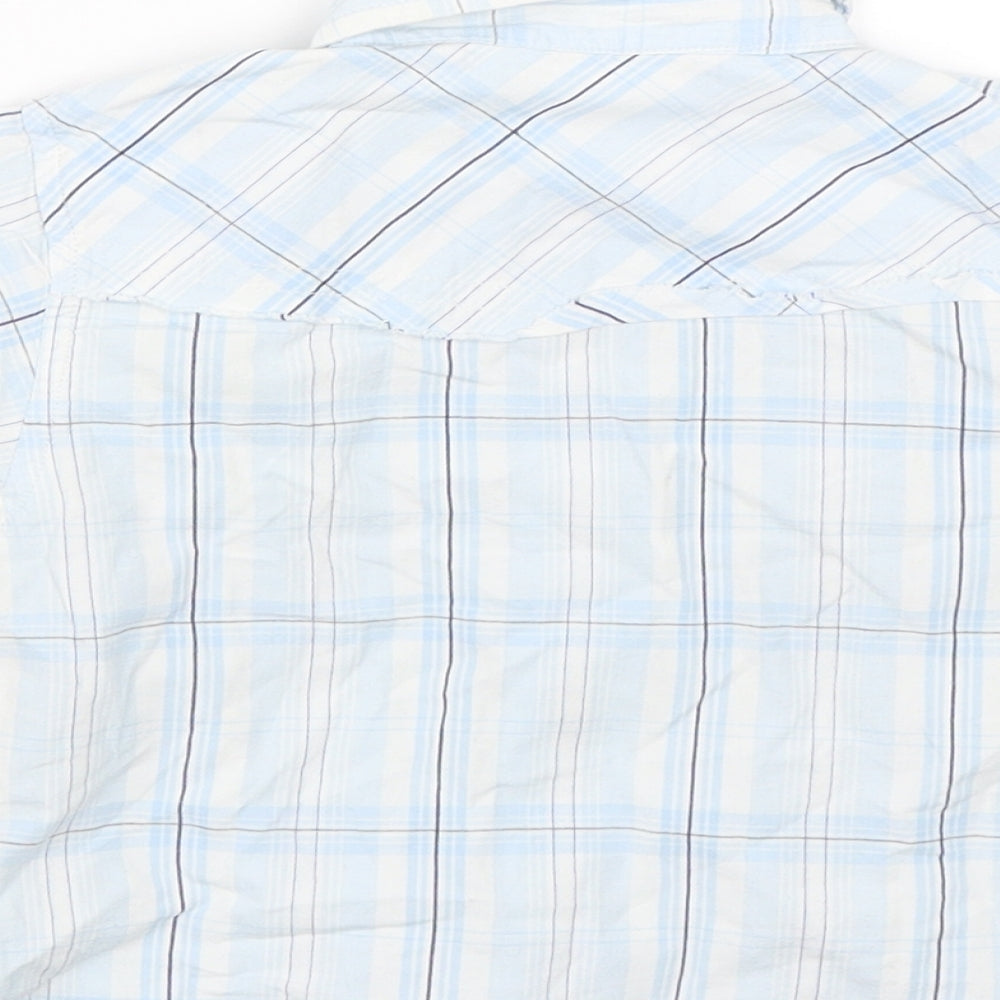 Rebel Boys Blue Check Basic Button-Up Size 2-3 Years