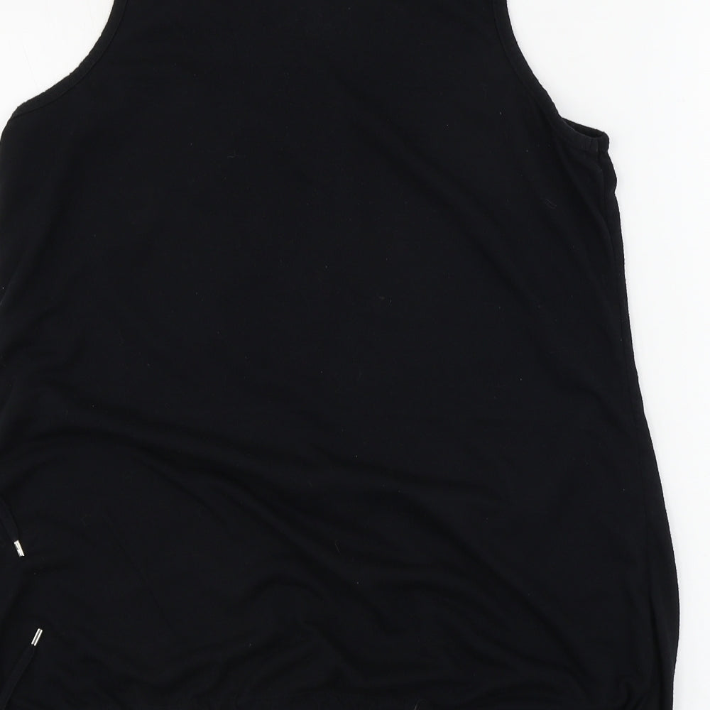 Body Star Womens Black Basic T-Shirt Size 14