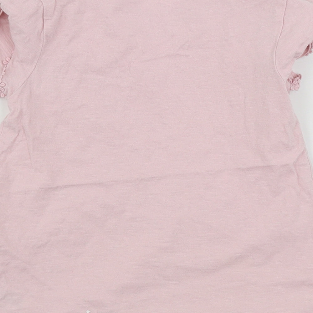 NEXT Girls Pink Basic T-Shirt Size 8 Years