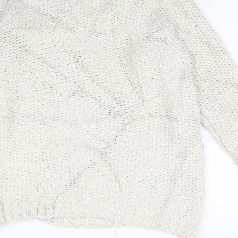m&s Womens Beige Pullover Jumper Size 14