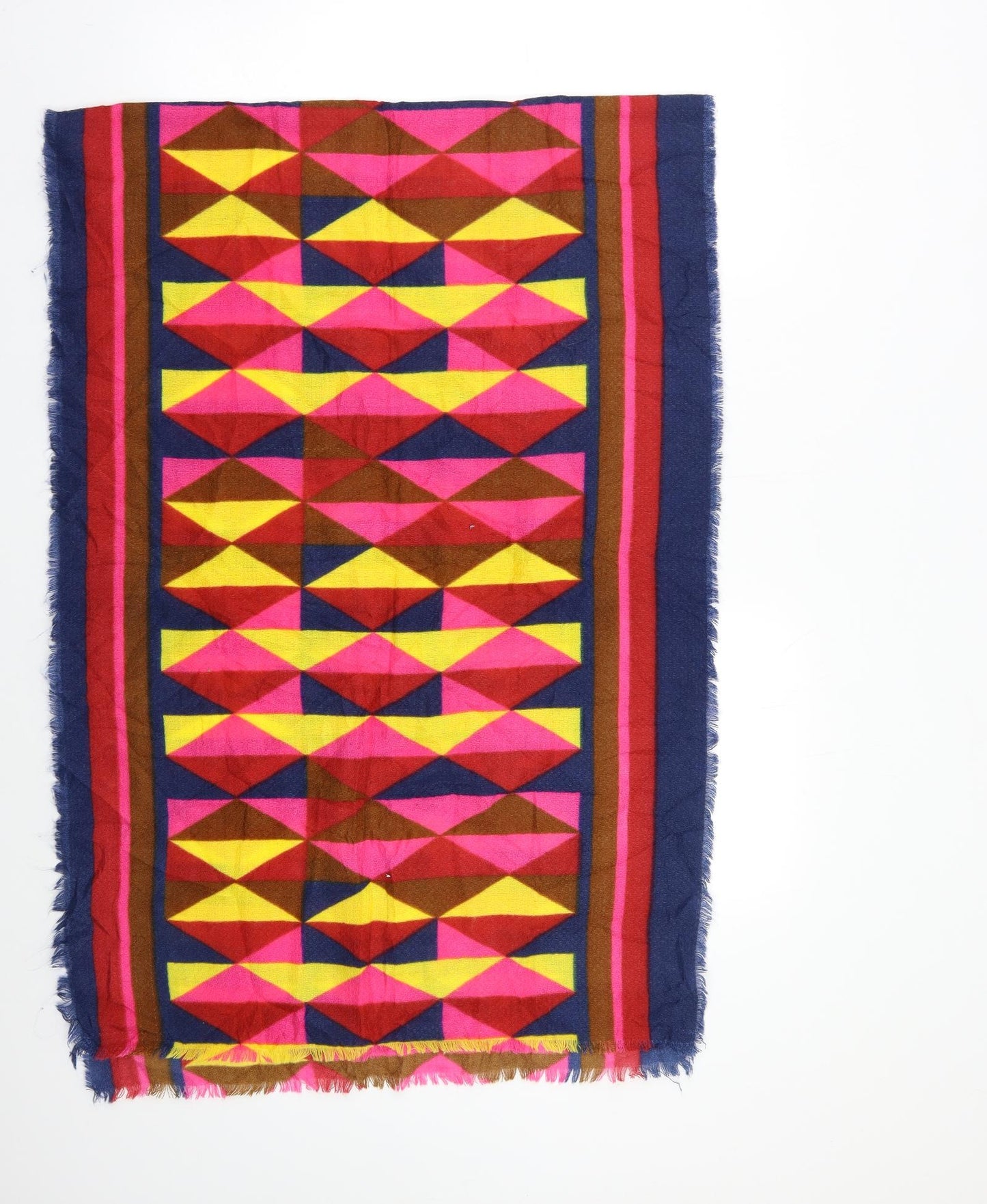 Preworn Womens Multicoloured Geometric Shawl/Wrap