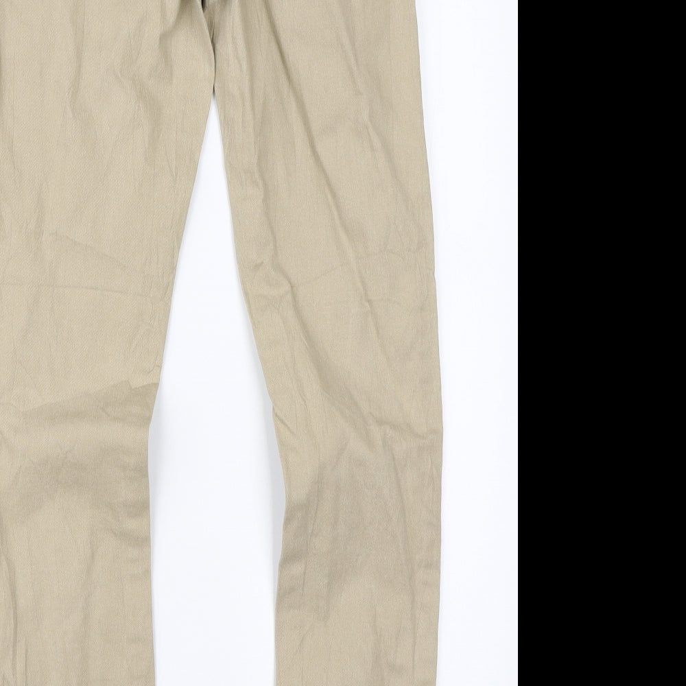 Yes Yes Womens Beige Chino Trousers Size 28 in L28 in