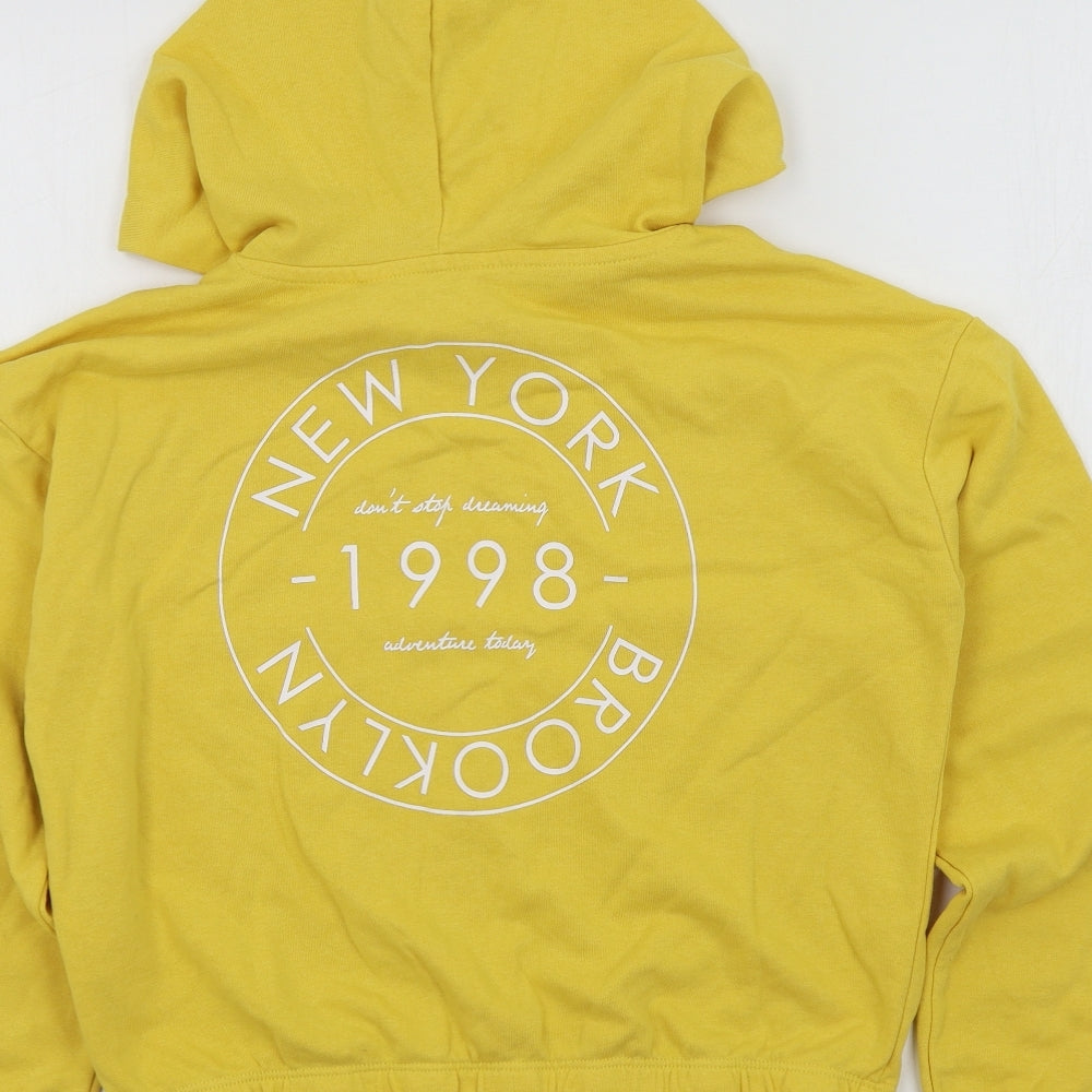 H&M Girls White Chevron Pullover Jumper Size 12-13 Years - NEW YORK