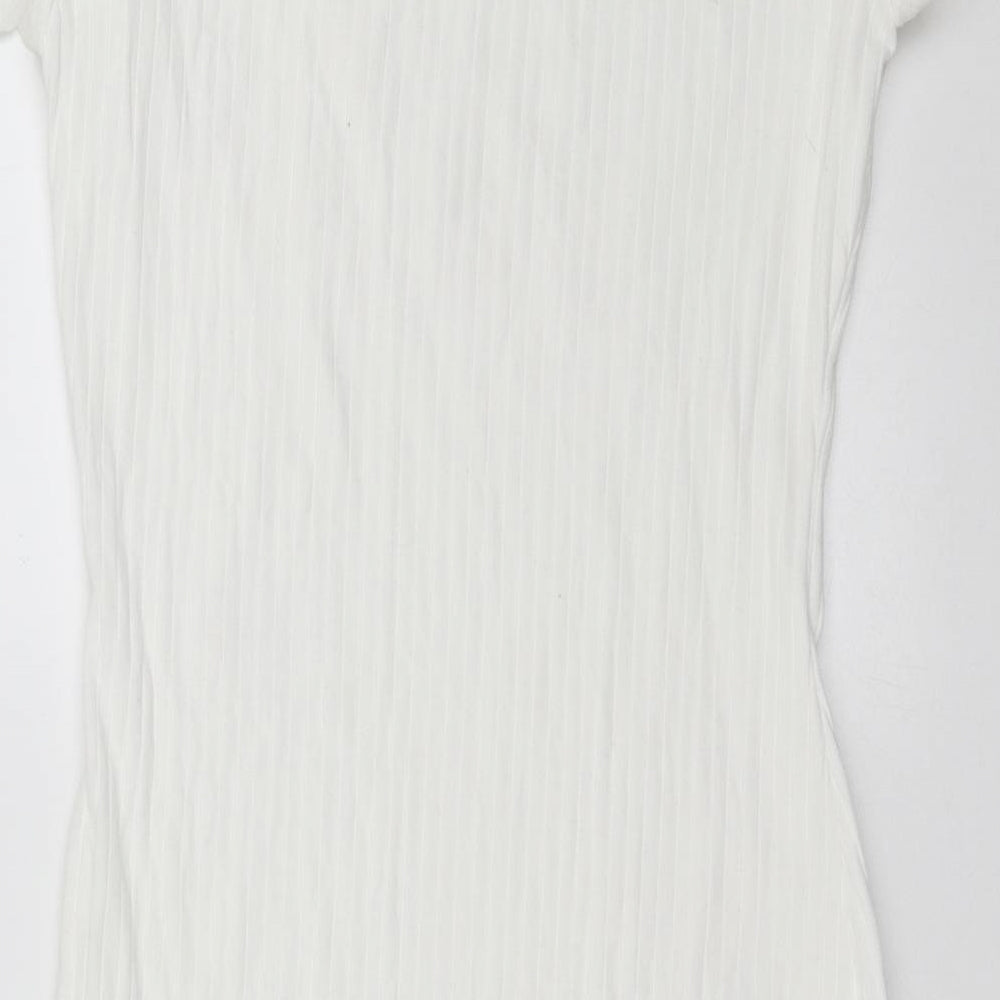 SheIn Womens White T-Shirt Dress Size M
