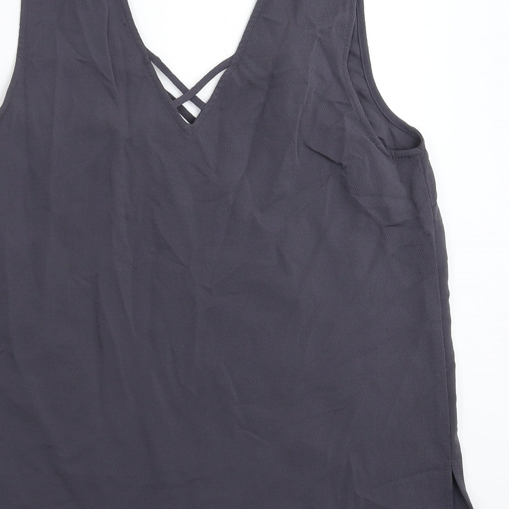 New Look Womens Grey Basic Tank Size 12