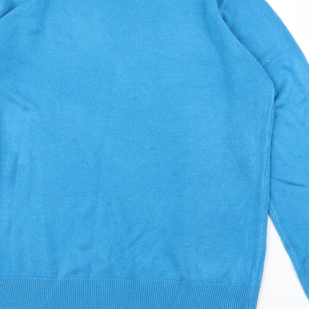 Emrico Womens Blue Pullover Jumper Size 14