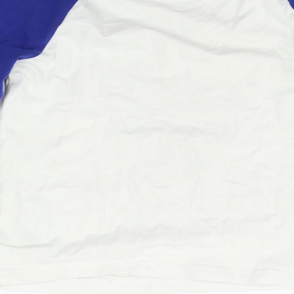 Marks and Spencer Girls Blue Basic T-Shirt Size 6-7 Years