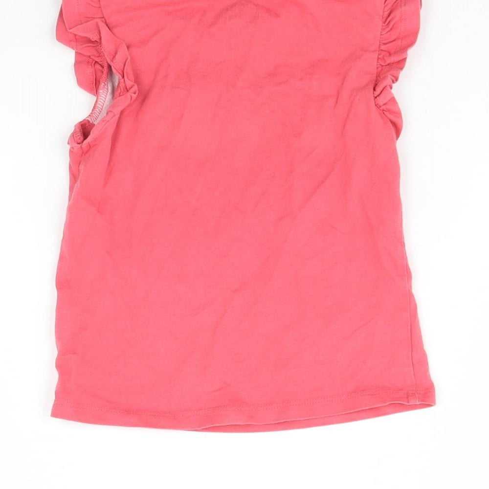 F&F Girls Pink Basic Tank Size 18-24 Months - Heart